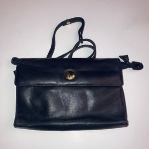 Anne Klein Genuine Leather w/ Mirror Attached Purse